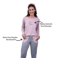 Pijama Feminino Estampado: Conforto e Estilo! - imagem 2