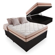 Cama Box com Baú Viúva + Colchão de Molas Ensacadas – Conforto e Estilo no Quarto - imagem 1