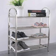 Sapateira Prateleira Inox 4 Andares - Organize Seus Sapatos com Estilo e Praticidade - imagem 3