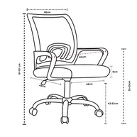 Cadeira de Escritório Secretária com Rodinhas e Base Cromada - Conforto e Estilo para seu Ambiente - imagem 4