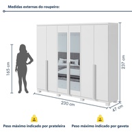 Guarda-Roupa 6 Portas Alonzo: Espaço & Estilo! - imagem 2