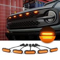 Kit 5 Luzes LED Âmbar para Grade Ford Bronco 2021-2024 - Estilo e Segurança OEM - imagem 2