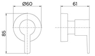 Acabamento para Registro DocolBase 1/2", 3/4" e 1" Gali - Durabilidade e Estilo com Garantia Toda Vida - imagem 3