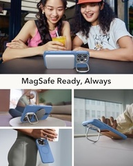 Capa ESR MagSafe para iPhone 16 Pro Max: Proteção Militar, Suporte Integrado e Estilo Azul Vibrante - imagem 5