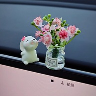 Mini Vaso Decorativo Fofo para Carro: Charme e Estilo no Painel e Janela - imagem 3