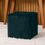 Capa de Puff Quadrado em Veludo Suede com Elástico Ajustável - Proteção e Estilo para Banquinho - imagem 2