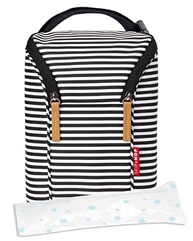 Bolsa Térmica Skip Hop Listrada Preto e Branco - Mantenha Refeições Frescas com Estilo - imagem 5