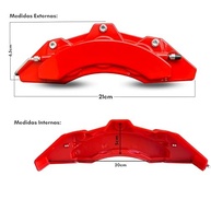 Kit 4 Capas Pinça de Freio Vermelha Universal para Corolla - Estilo Esportivo - imagem 4