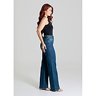 Calça Jeans Sawary Wide Leg: Alta, Confortável e Estilosa - imagem 2