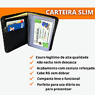 Carteira Masculina Slim: Leve, Prática e Estilosa - imagem 1