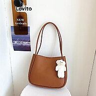 Lovito Bolsa Quadrada Casual com Debrum – Versátil e Estilosa - imagem 2