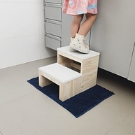 Escada Infantil em Madeira - Segura e Estilosa para Quarto e Banheiro - imagem 3