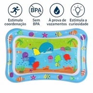Tapete Sensorial Aquático Inflável para Bebês - Estimulação Visual e Tátil com Peixes Coloridos - imagem 5