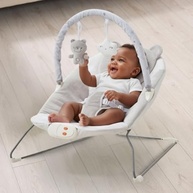 Cadeira Descanso Bebê Musical Polar Skyline Cinza Maxi Baby - Estimulação Sensorial com Som e Brinquedos - imagem 3