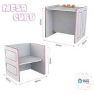 Conjunto Mesa e Cadeira Infantil Montessoriano Cubo - Estimule Aprendizagem e Criatividade - imagem 3