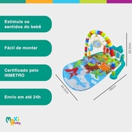 Maxi Baby Tapete de Atividades Piano Funny Dino - Estimule o Desenvolvimento do Seu Bebê - imagem 4