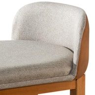 Kit 2 Banquetas Onix em Madeira Maciça com Estofado em Linho e Detalhes em Corino - imagem 5