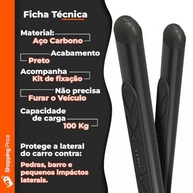 Estribo Lateral Oval Preto Fiat Strada Cabine Dupla/Simples (2021-2025) - Kit Completo - imagem 4