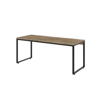 Mesa Diretor Kuadra 180x70cm - Design Industrial com Estrutura Preta e Tampo Amadeirado - imagem 1