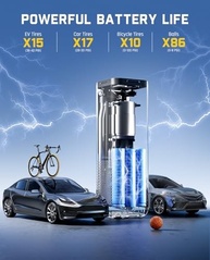 Fanttik X8 APEX EV: Bomba de Ar Portátil 2x Mais Rápida para Carros Elétricos e Mais | 150PSI LCD Duplo - imagem 4