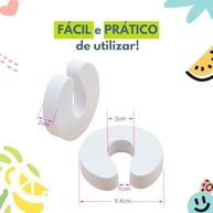Trava Porta em EVA Protetora Anti-Aperto para Mãos e Dedos - Kit 4 Unidades | Segurança Infantil com Design Prático - imagem 3