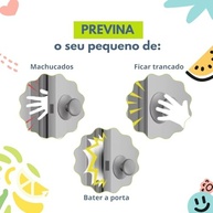 Trava Porta em EVA Protetora Anti-Aperto para Mãos e Dedos - Kit 4 Unidades | Segurança Infantil com Design Prático - imagem 4