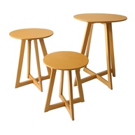 Trio de Mesinhas Cilíndricas para Festas e Eventos - Kit com 3 Peças P, M e G - imagem 1