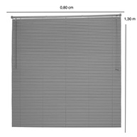 Persiana Horizontal PVC Evolux 80x130cm Cinza Chumbo: Controle Total da Luz e Elegância - imagem 4