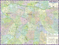 Mapa São Paulo Centro Expandido 120x90cm Dobrado: Seu Guia Essencial da Metrópole - imagem 1
