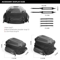 Bolsa de Banco Traseiro Rhinowalk: Capacidade Expansível 12-18L, Impermeável e Hard Shell para Motocicletas - imagem 3