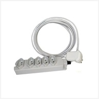 Extensão Régua 5 Tomadas 20A Branca 1,5m Bivolt: Potência e Segurança para Sua Casa - imagem 2