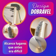 Espanador Extensível 2,5m Premium com Microfibra Lavável – Haste Inox Flexível para Limpeza de Teto, Ventilador e Locais Altos - imagem 4