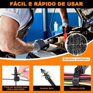 Kit Completo 620 Presilhas e Fixadores Automotivos Universais - Reparo Rápido e Fácil - imagem 5