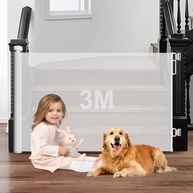 Portão Grade Retrátil 3M para Bebês e Pets - Segurança Inteligente com Instalação Fácil - imagem 1