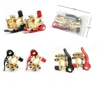 Kit 2 Terminais Engate Rápido Bateria Veicular Dourado - Conexão Segura e Desconexão Fácil - imagem 3