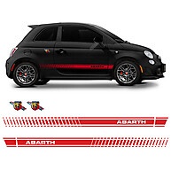 Faixa Abarth 500 + Emblema: Personalize Já! - imagem 1