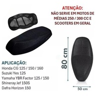 Capa Banco Moto Universal Impermeável e Ventilada CG Titan Fan Factor - Proteção Total! - imagem 2