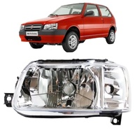 Par de Faróis Cromados para Fiat Uno e Fiorino (2004-2010) - Iluminação e Estilo Renovados - imagem 2