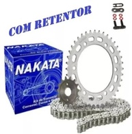 Combo Corrente e Coroas Nakata para Yamaha Fazer 250 (2005-2016) com Retentor e Graxa - imagem 4