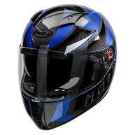 Capacete Fechado Icon Fast Azul Metálico e Branco - Segurança e Estilo para sua Moto - imagem 3