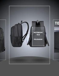 Mochila Masculina Feminina Notebook Polegadas Resistente Reforçada Semi Impermeável Executiva Cabo de Aço Preta Grande Escolar Faculdade Trabalho Viagem - imagem 5