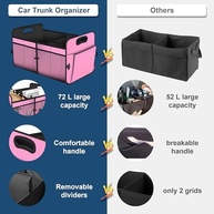 Organizador de Porta-Malas Femuar 72L: Grande Capacidade, Impermeável e Dobrável para Seu Carro! - imagem 4