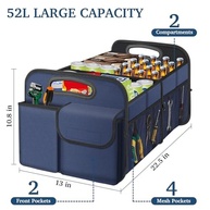 Organizador de Porta-Malas Femuar Grande Capacidade Dobrável e Impermeável - Azul | SUV, Jeep, Sedan - imagem 3