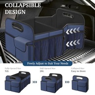 Organizador de Porta-Malas Femuar Grande Capacidade Dobrável e Impermeável - Azul | SUV, Jeep, Sedan - imagem 5