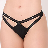 Kit com 4 Calcinhas Fio Dental Sensual com Fenda - imagem 1