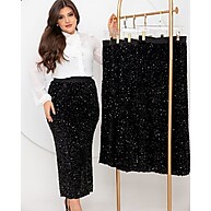 Saia de Veludo com Paetês: Estilo para Festas! - imagem 1