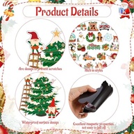 Decoração de Natal Magnética para Carro e Geladeira - 24 Peças Festivas! - imagem 5