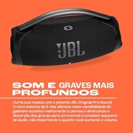 JBL Boombox 3: Som Potente, Wi-Fi, Bluetooth e Resistência à Água - Preto - imagem 4