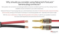 Plug Banana Nakamichi FanLock Excel 24k Ouro: Conexão Pura para Seu Áudio Hi-Fi - imagem 5