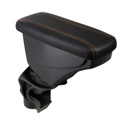 Apoio de Braço Premium Courvin Preto com Costura Laranja para Fiat Argo, Cronos e Strada - imagem 2